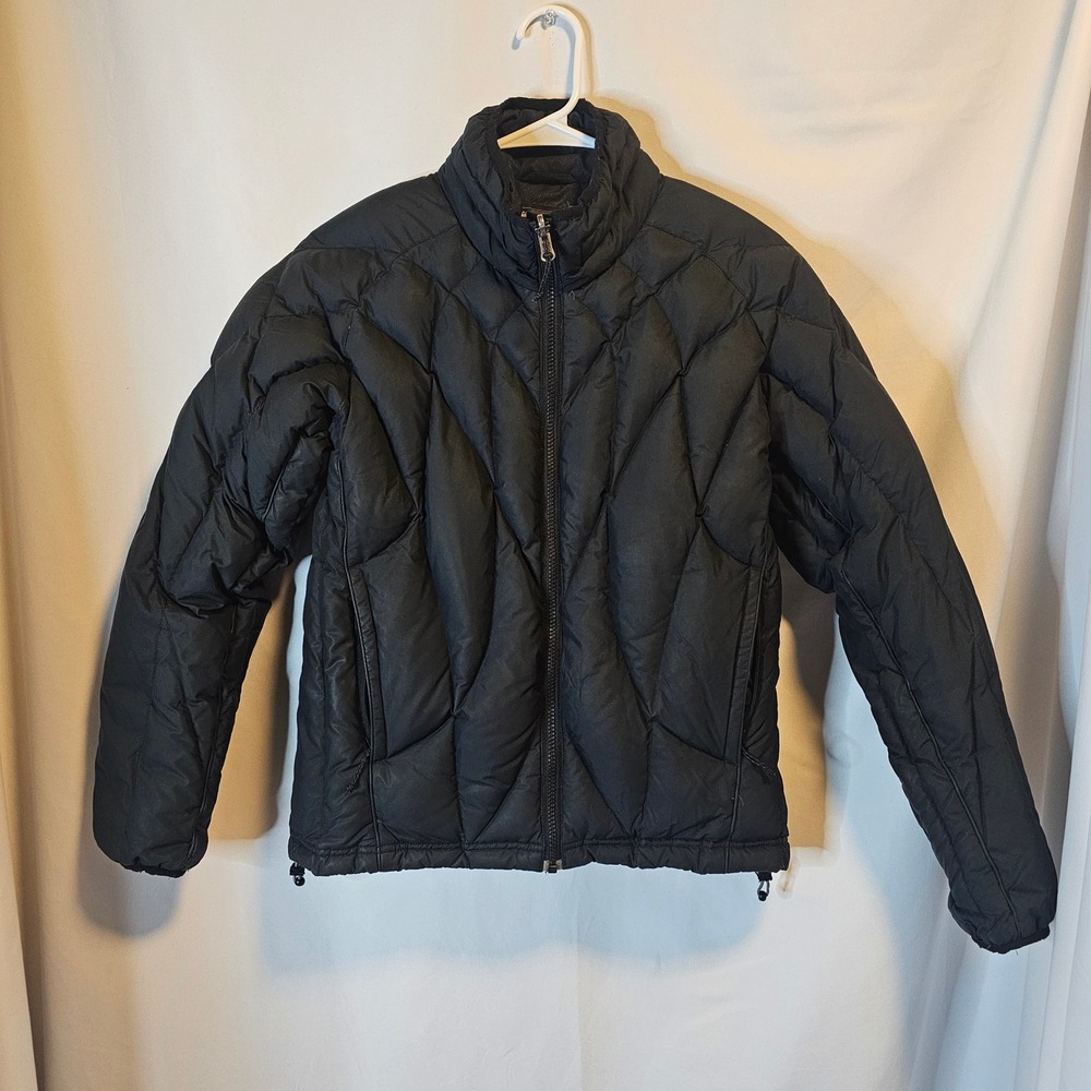 REI Puffer Jacket Women XS Black Goose Down Diamond Quilted Gorpcore Outdoor